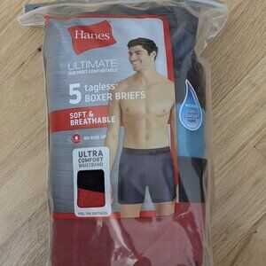 Hanes Men's Ultimate tagless boxer briefs (Large, pack of 5)